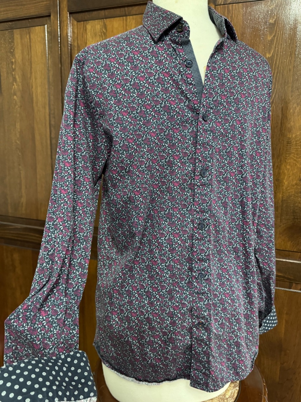 Modern Eccentric Ted Baker London "Thundar" Button Down Shirt 3 / Medium